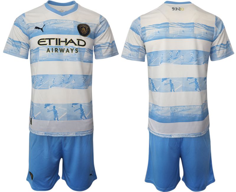 Men 2022-2023 Club Manchester City blue blank Soccer Jersey->manchester city jersey->Soccer Club Jersey